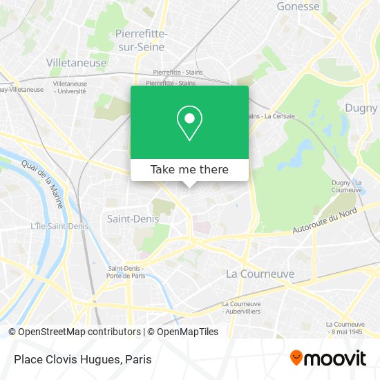 Mapa Place Clovis Hugues