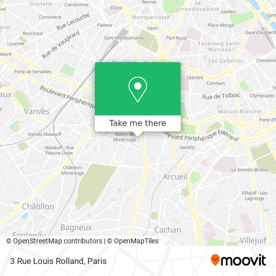 Mapa 3 Rue Louis Rolland