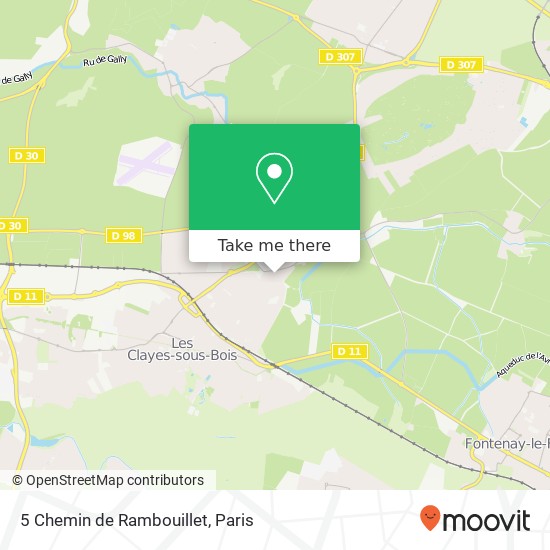 Mapa 5 Chemin de Rambouillet