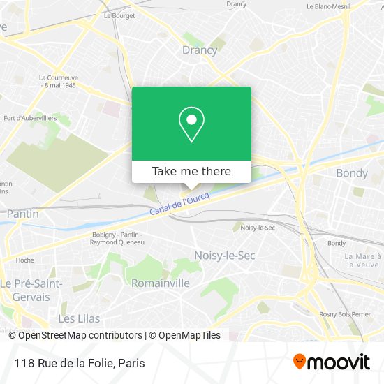 118 Rue de la Folie map