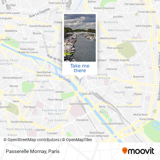 Mapa Passerelle Mornay