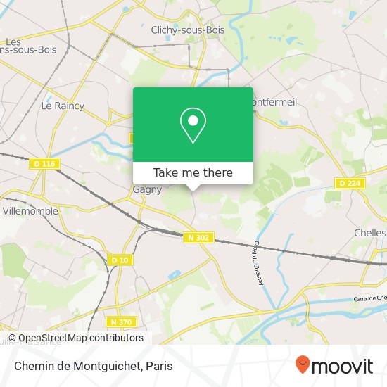 Chemin de Montguichet map