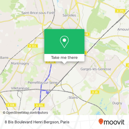 8 Bis Boulevard Henri Bergson map