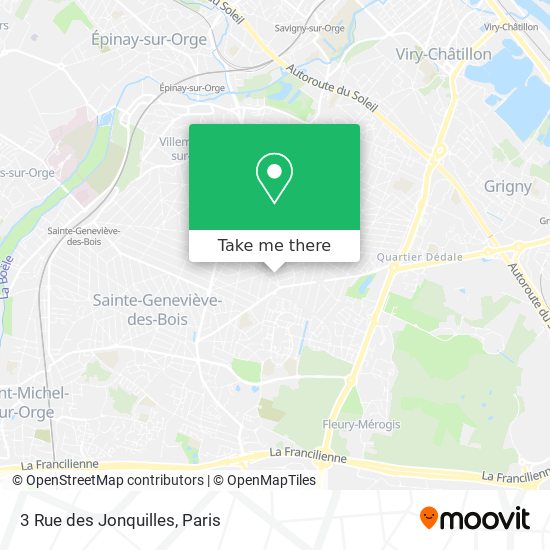 Mapa 3 Rue des Jonquilles