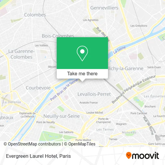 Evergreen Laurel Hotel map
