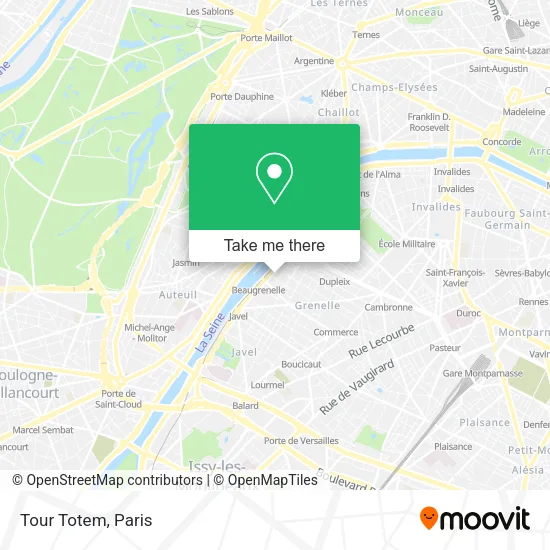 Tour Totem map