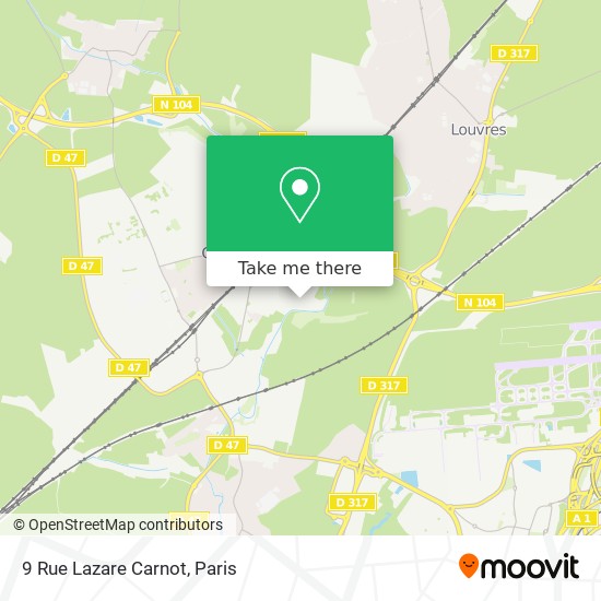 Mapa 9 Rue Lazare Carnot