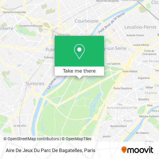 Aire De Jeux Du Parc De Bagatelles map