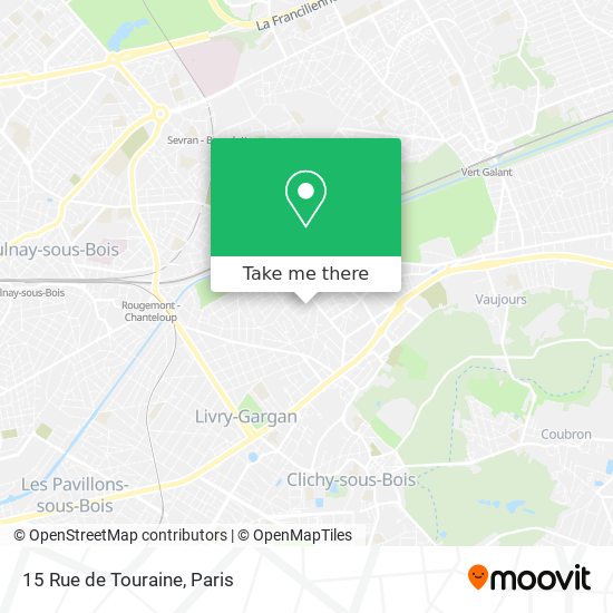 Mapa 15 Rue de Touraine
