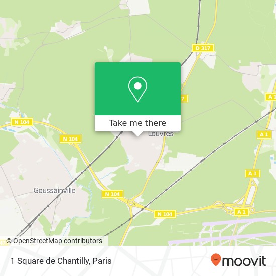 1 Square de Chantilly map