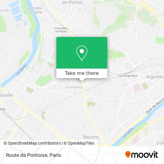 Mapa Route de Pontoise