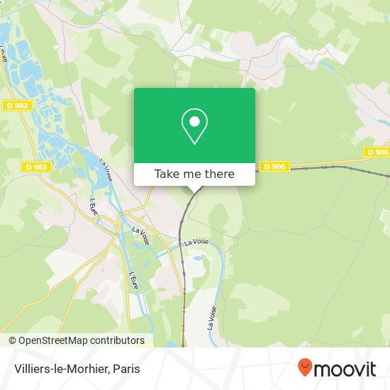 Villiers-le-Morhier map