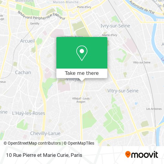 Mapa 10 Rue Pierre et Marie Curie