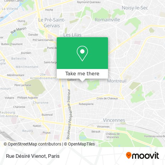 Mapa Rue Désiré Vienot