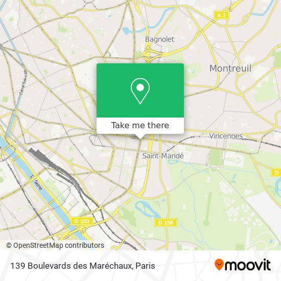 Mapa 139 Boulevards des Maréchaux