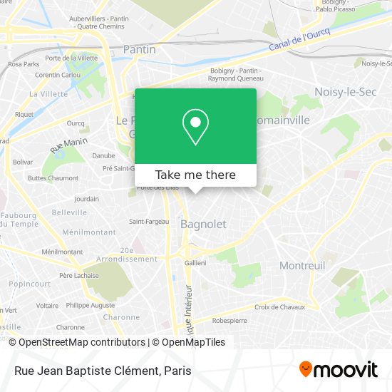 Rue Jean Baptiste Clément map