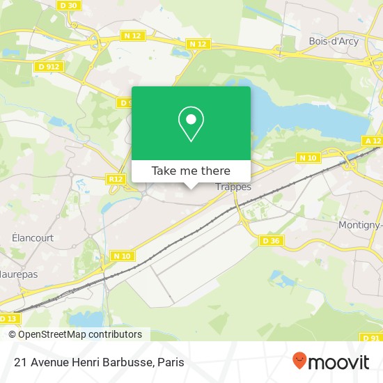 Mapa 21 Avenue Henri Barbusse