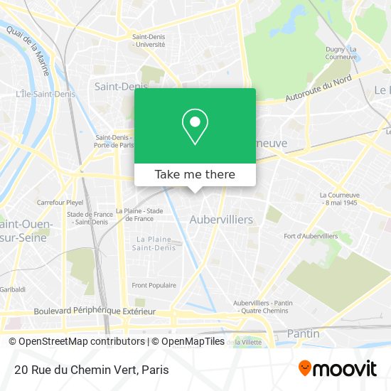 20 Rue du Chemin Vert map