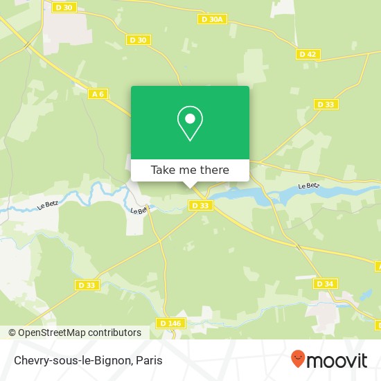 Mapa Chevry-sous-le-Bignon