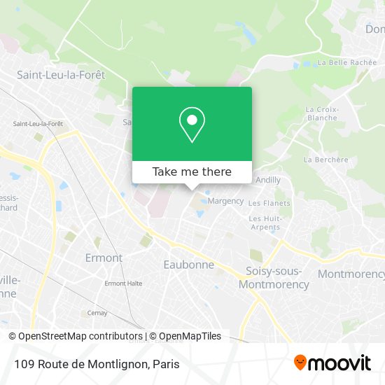 Mapa 109 Route de Montlignon