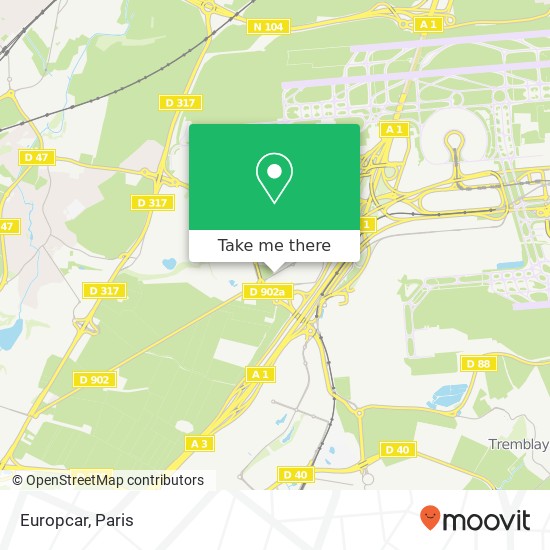 Mapa Europcar