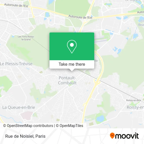 Mapa Rue de Noisiel