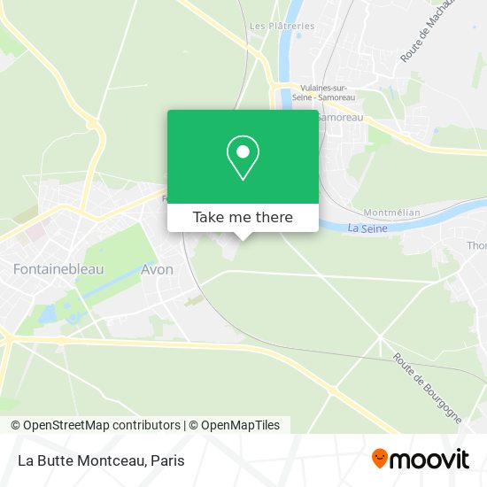 Mapa La Butte Montceau