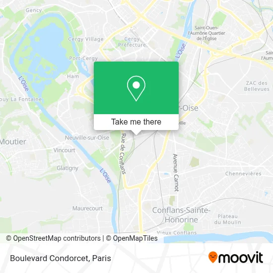 Boulevard Condorcet map