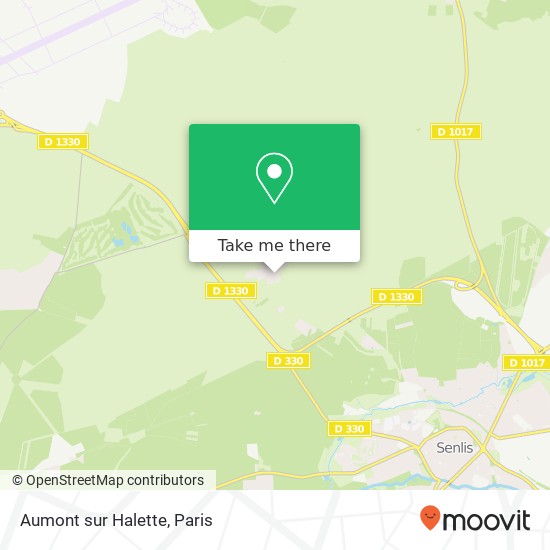 Aumont sur Halette map