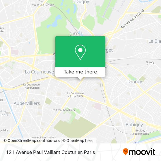 121 Avenue Paul Vaillant Couturier map