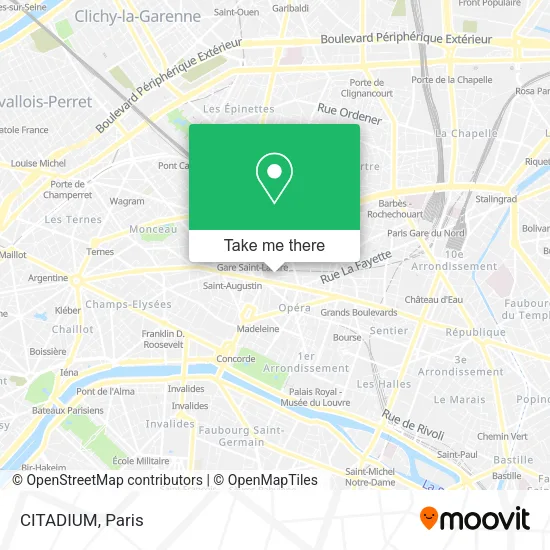 CITADIUM map