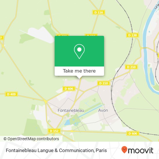 Mapa Fontainebleau Langue & Communication