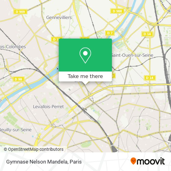 Gymnase Nelson Mandela map