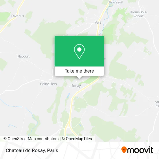 Chateau de Rosay map
