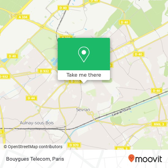 Mapa Bouygues Telecom