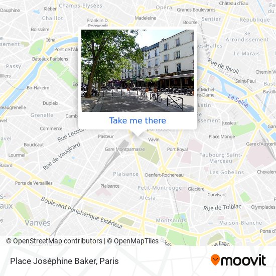 Place Joséphine Baker map