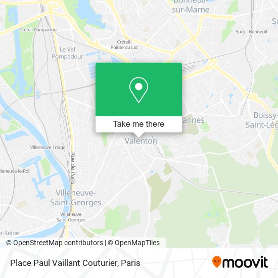 Place Paul Vaillant Couturier map