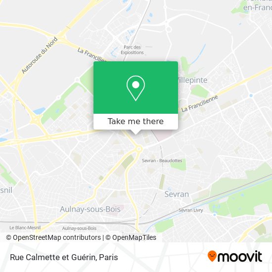 Mapa Rue Calmette et Guérin
