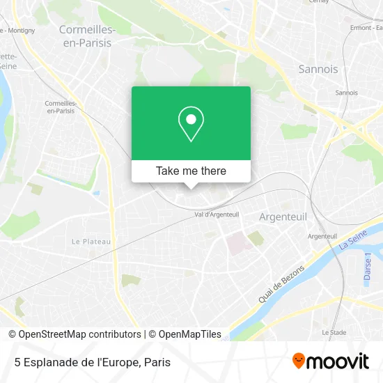 5 Esplanade de l'Europe map
