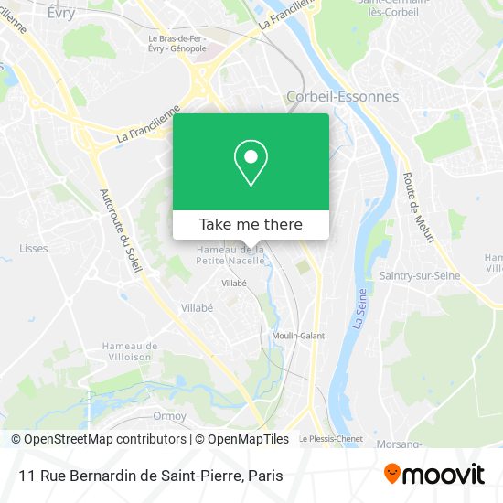 Mapa 11 Rue Bernardin de Saint-Pierre