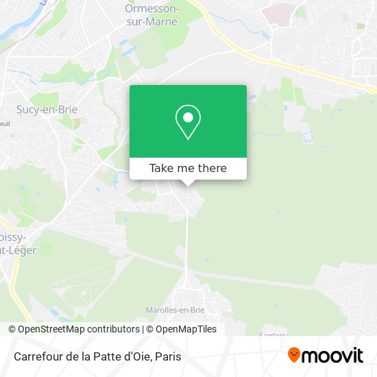 Carrefour de la Patte d'Oie map