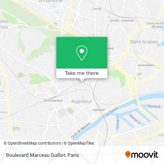 Mapa Boulevard Marceau Guillot