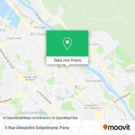 Mapa 5 Rue Alexandre Soljenitsyne