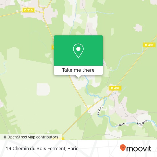 Mapa 19 Chemin du Bois Ferment