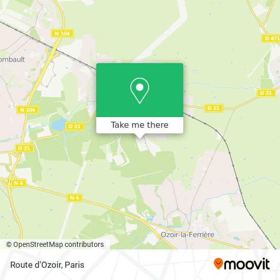 Route d'Ozoir map