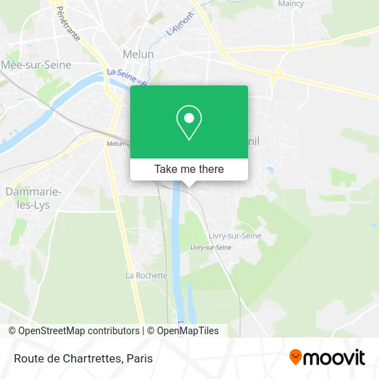 Route de Chartrettes map