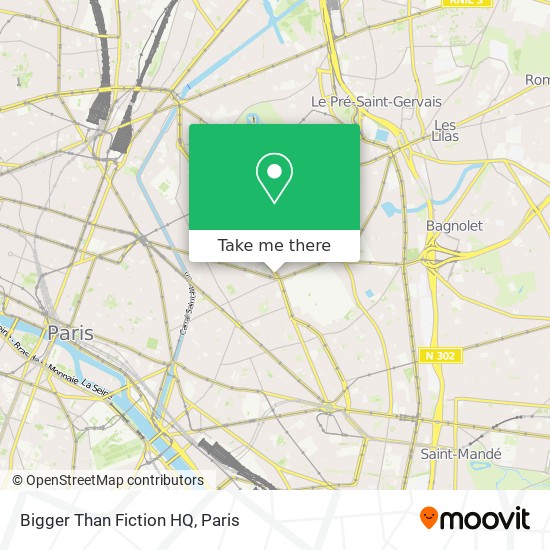 Mapa Bigger Than Fiction HQ