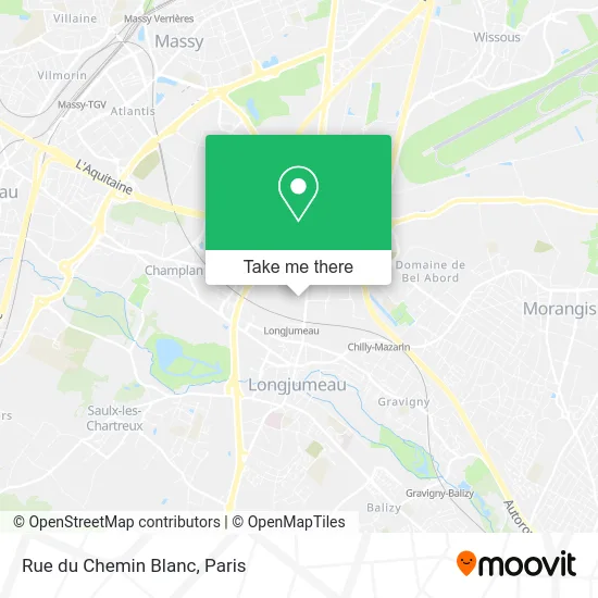 Rue du Chemin Blanc map