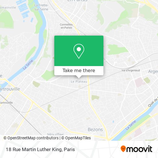 Mapa 18 Rue Martin Luther King