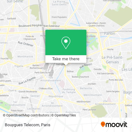 Mapa Bouygues Telecom